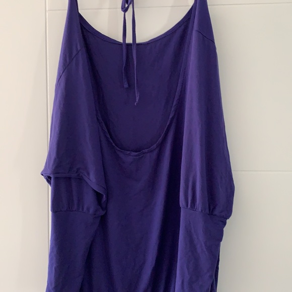 Sweaty Betty purple, tie back top. - Picture 2 of 4